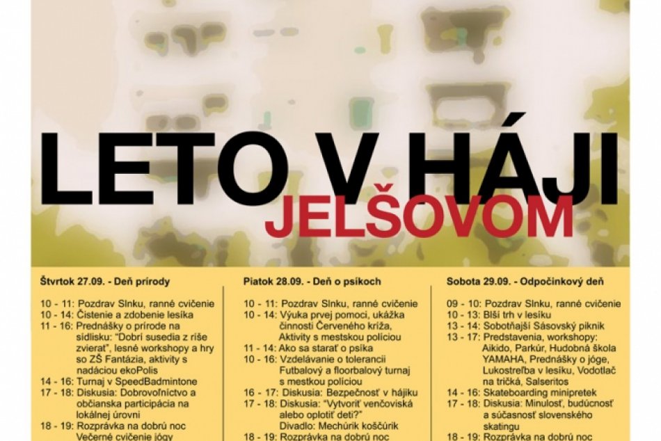 leto v háji podujatie